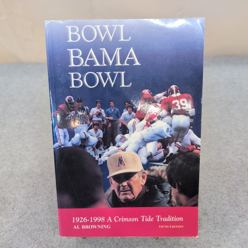 Bowl Bama Bowl Al Browning Signed 5th Ed Alabama Crimson Tide Football History - Picture 1 of 6